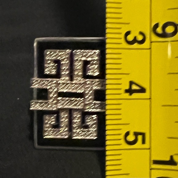 Affinity Art Deco Ring size 8, Sterling Sliver .925 Black Onyx and Diamond - Picture 4 of 7